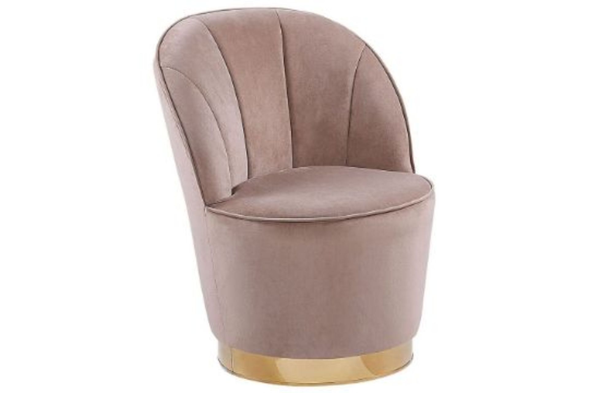 Alby Velvet Armchair Beige 50/12. - ER24. RRP £289.99. This beautifully shaped tub chair is a