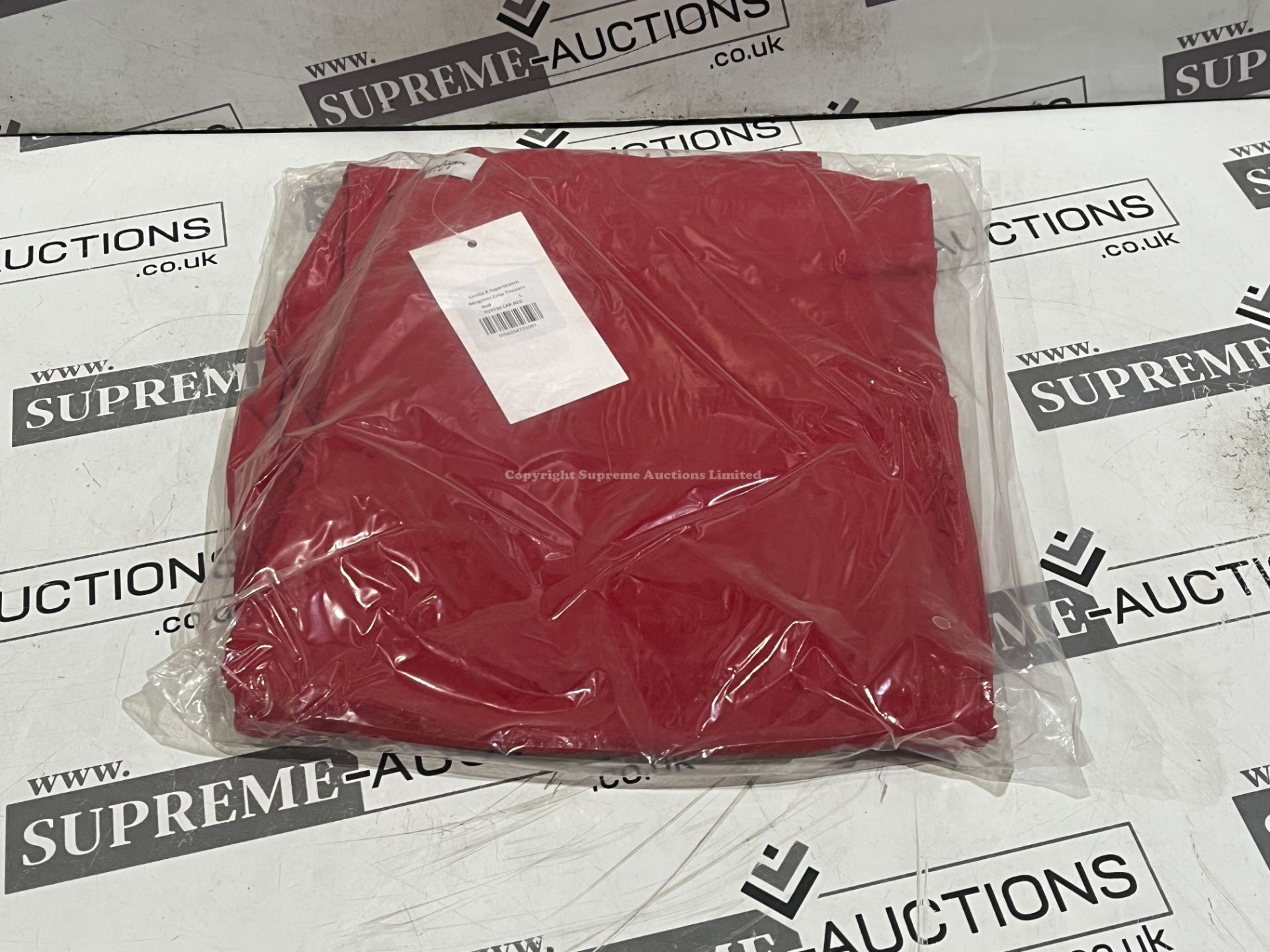 40 X BRAND NEW EMELIA X SUPERSTRETCH BENGALINE TROUSERS RED IN VARIOUS SIZES R11-4