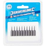 50 X BRAND NEW SILVERLINE 10 PIECE TORX SCREWDRIVER BIT SETS R11-3