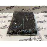 20 X BRAND NEW BLACK POLY FLEECE BLANKETS SIZE 110 X 150CM R18-3