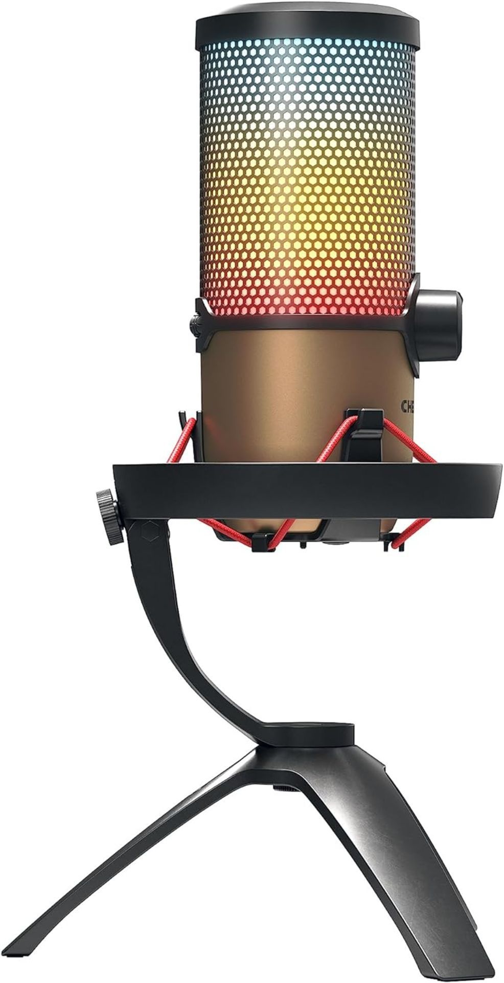 NEW & BOXED CHERRY UM 9.0 Pro RGB Black USB Desk Microphone with Shock Mount. RRP £127.99. The - Image 2 of 8