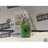 40 X BRAND NEW GREEN COMBINATION PADLOCKS R16-13