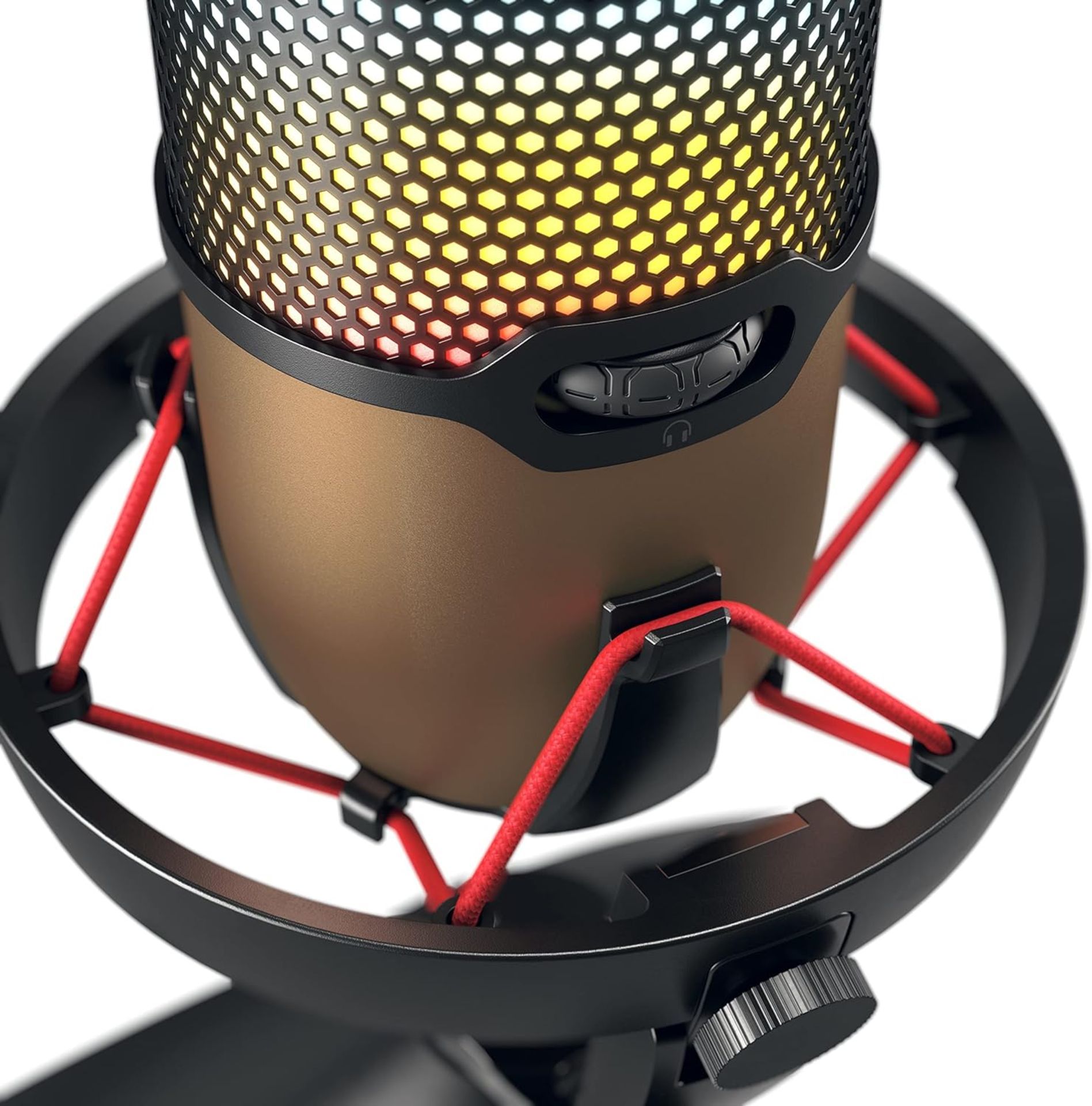 NEW & BOXED CHERRY UM 9.0 Pro RGB Black USB Desk Microphone with Shock Mount. RRP £127.99. The - Bild 8 aus 8