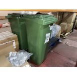 2 X BRAND NEW GREEN OUTDOOR BINS R16-8