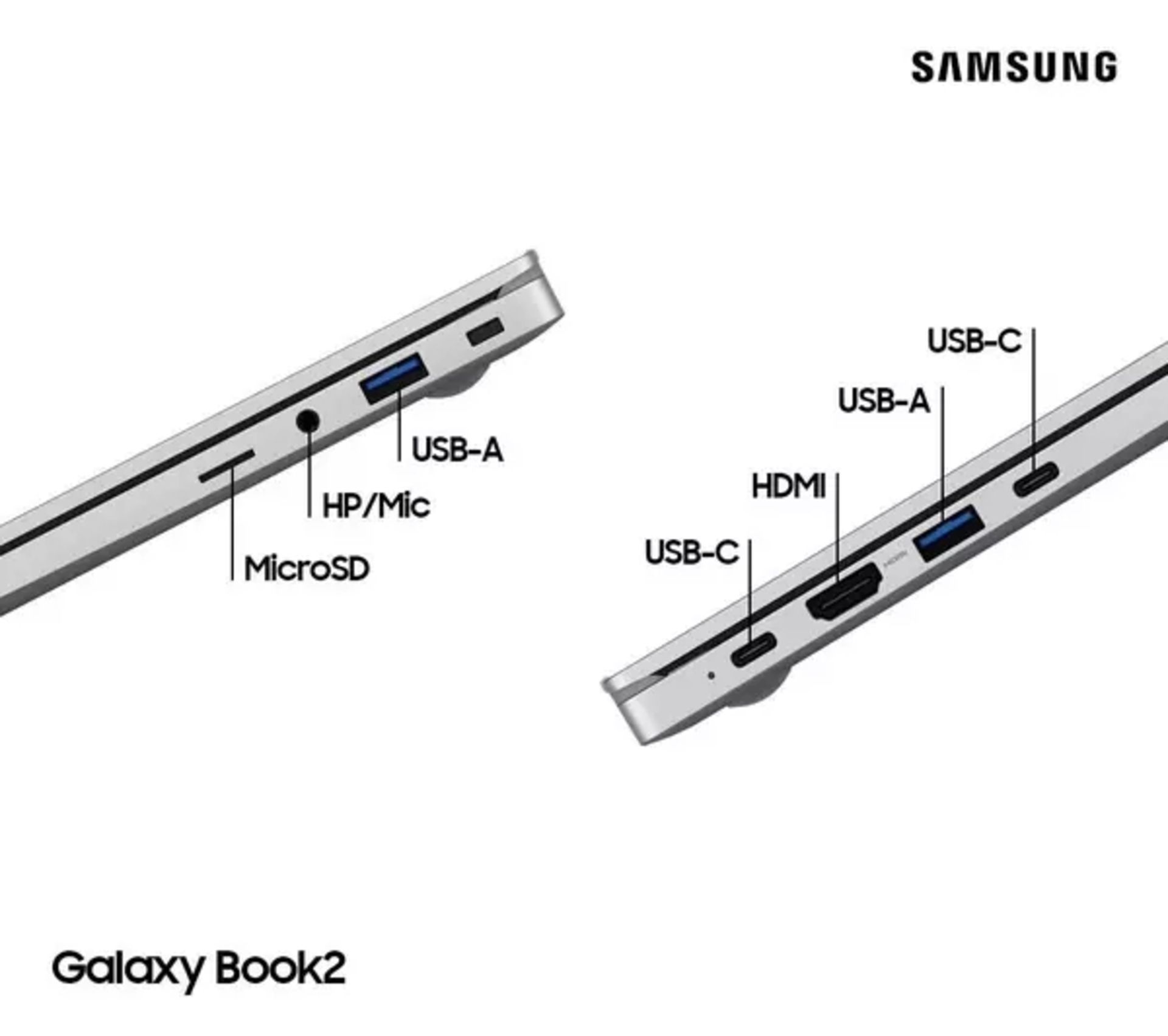 BRAND NEW FACTORY SEALED SAMSUNG Galaxy Book 2 NP750XED-KC2UK. RRP £599. Intel i5 1235U, 8GB DDR4 - Image 5 of 5