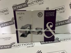 3 X BRAND NEW HOPA CHROME WALL MOUNTED CERAMIC SHOWER MIXER TAPS S1-2