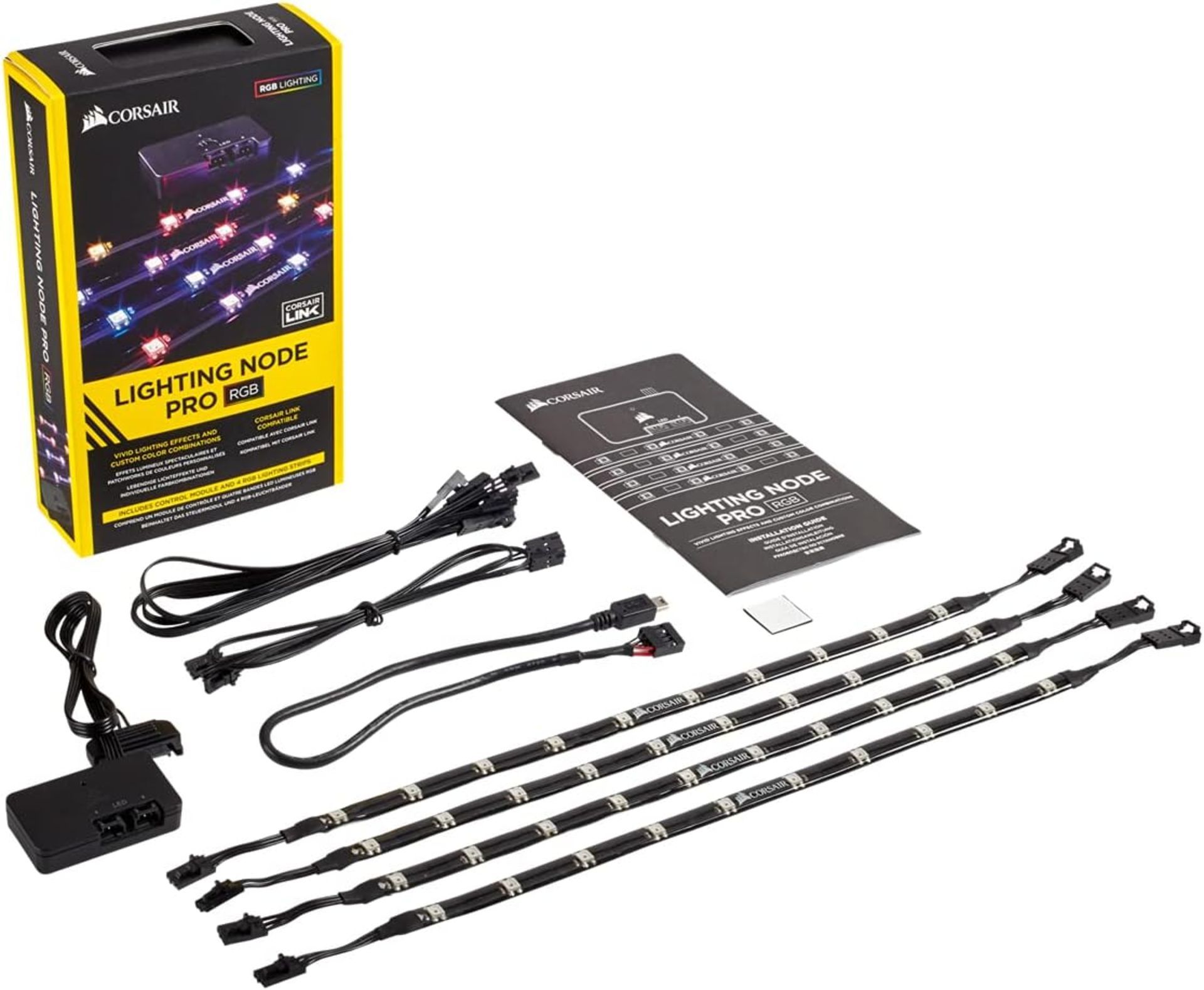 BRAND NEW FACTORY SEALED CORSAIR Lighting Node Pro RGB Lighting Controller with 4 Individually