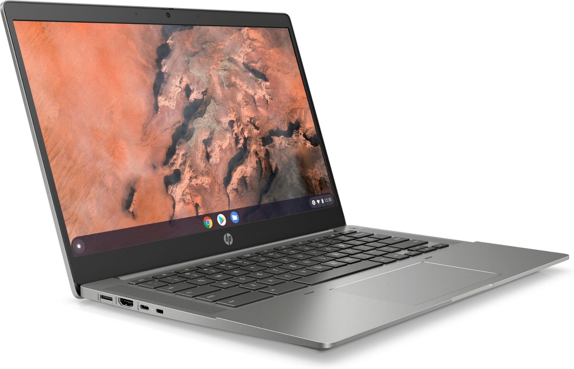 HP Chromebook 14b-na0001na. RRP £325. (PCKBW). AMD Ryzen 5 3500C, 8GB RAM, 128GB SSD, 14 inch Full - Image 2 of 6