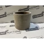 24 X BRAND NEW LIGHT CONCRETE PREMIUM PLANTERS R18