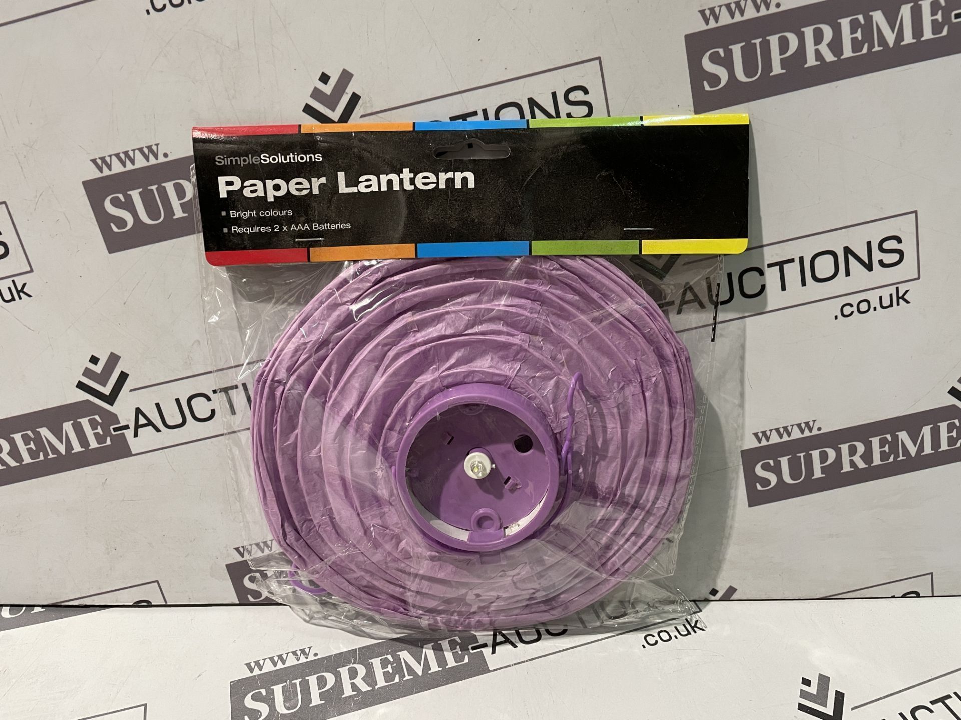 72 X BRAND NEW PAPER LANTERNS S1-7