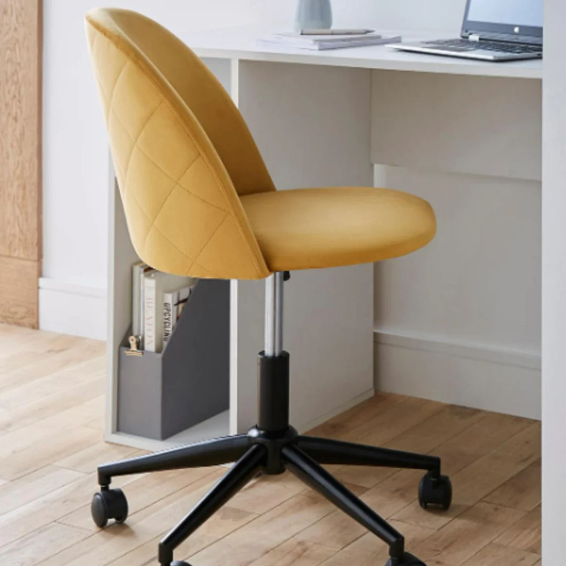 Pallet To Contain 9 x New & Boxed Klara Office Chair - Ochre. RRP £199 each. The Klara Office