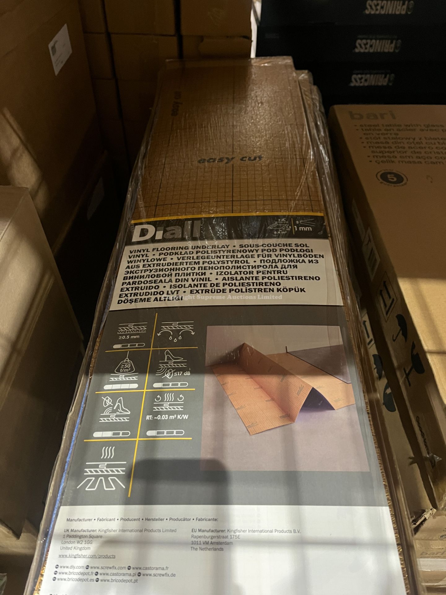 8 X BRAND NEW DIALL 1MM X XPS FOAM LVT UNDERLAY PANELS 8.4M2 PER PACK R10-5