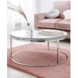 BRAND NEW MARBELLA MIRRORED COFFEE TABLE RRP £559, Part of At Home Luxe, this coffee table