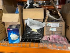 MIXED LOT INCLUDING 3M MASKS, PACKS OF 3 VESTS AND RUSSEL ATHLETIC CHILDRENS CLOTHING, MINI SOLAR