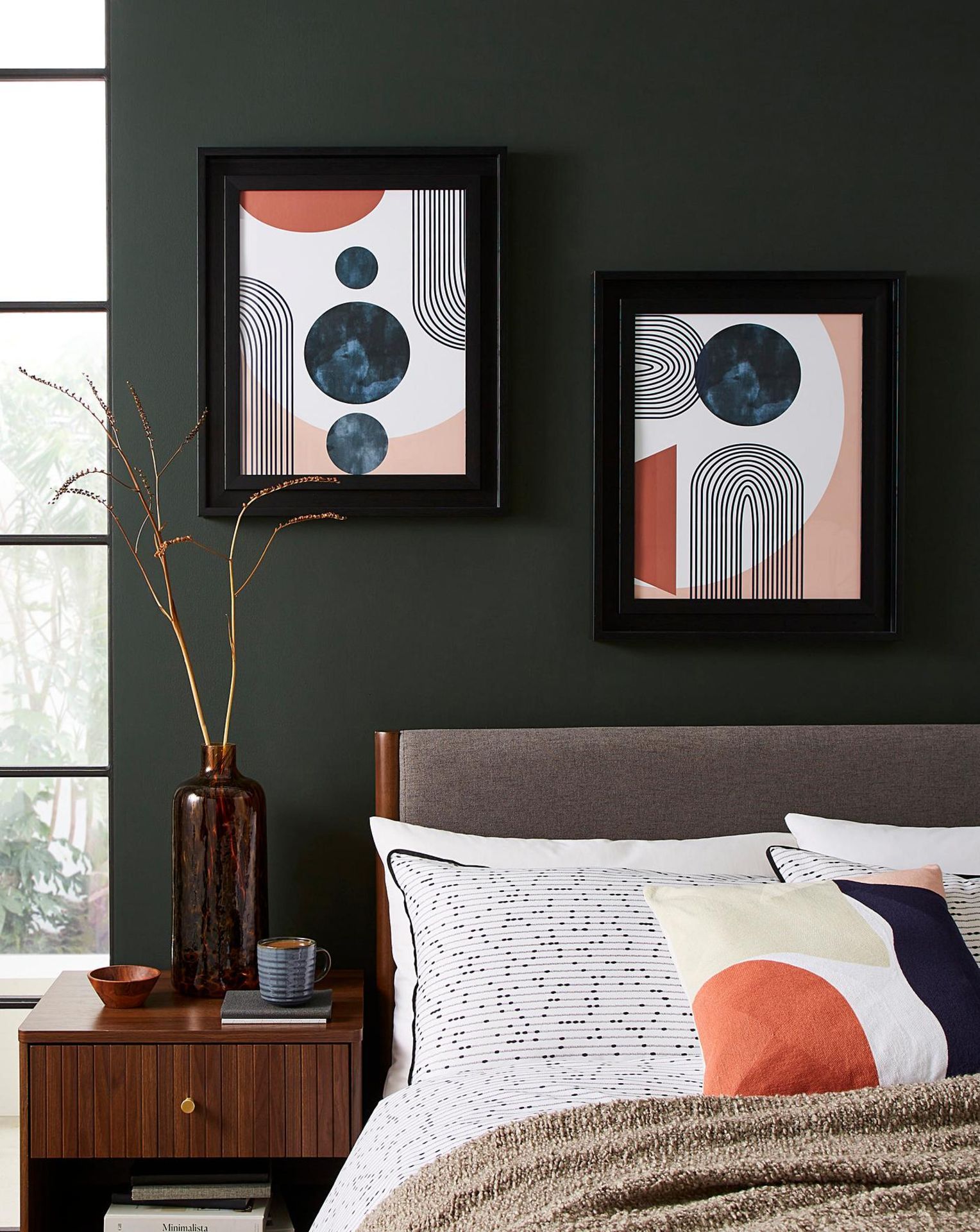 4 X BRAND NEW GRAY AND OSBOURNE SET 0F 2 EZRA ABSTRACT WALL ART RRP £119 EACH R13-16