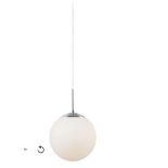 Nordlux Cafe 15 Indoor Dining Kitchen Hallway Pendant Ceiling Light in Opal White (Diam) 15cm. -