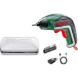 Bosch Home and Garden IXO V Cordless Screwdriver, with Charger and 10 Screw Bits, Green, 06039A8000,