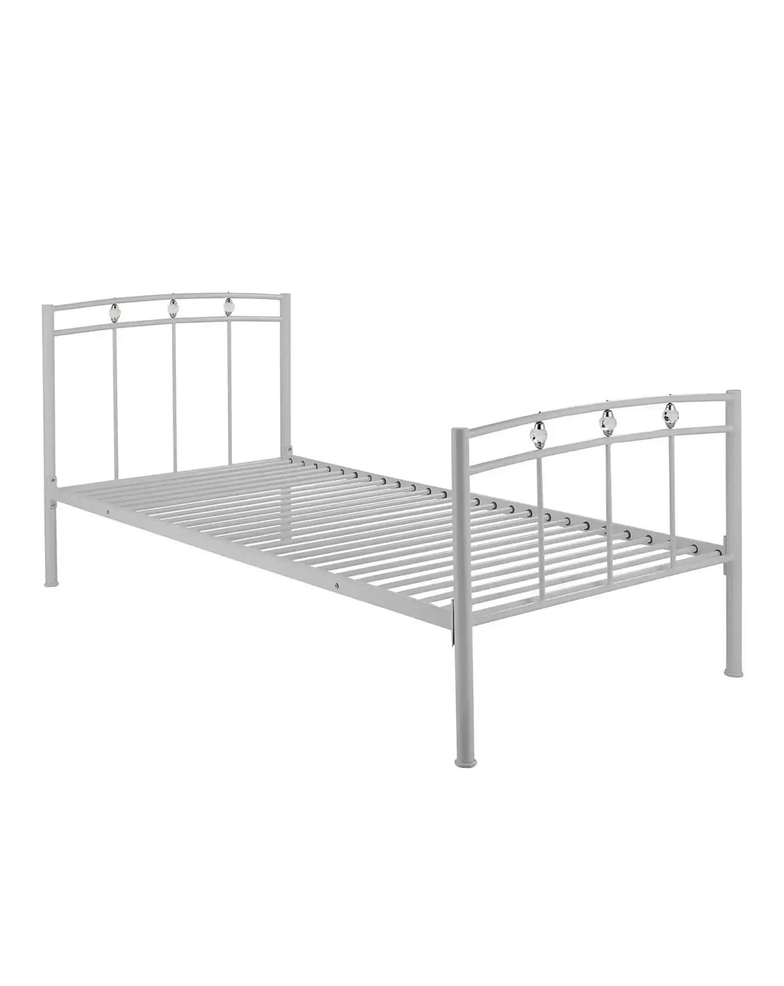 NEW & BOXED ELIANA Metal SINGLE Bed Frame. WHITE. RRP £169 EACH. The Eliana Metal bed frame, is a - Image 3 of 3