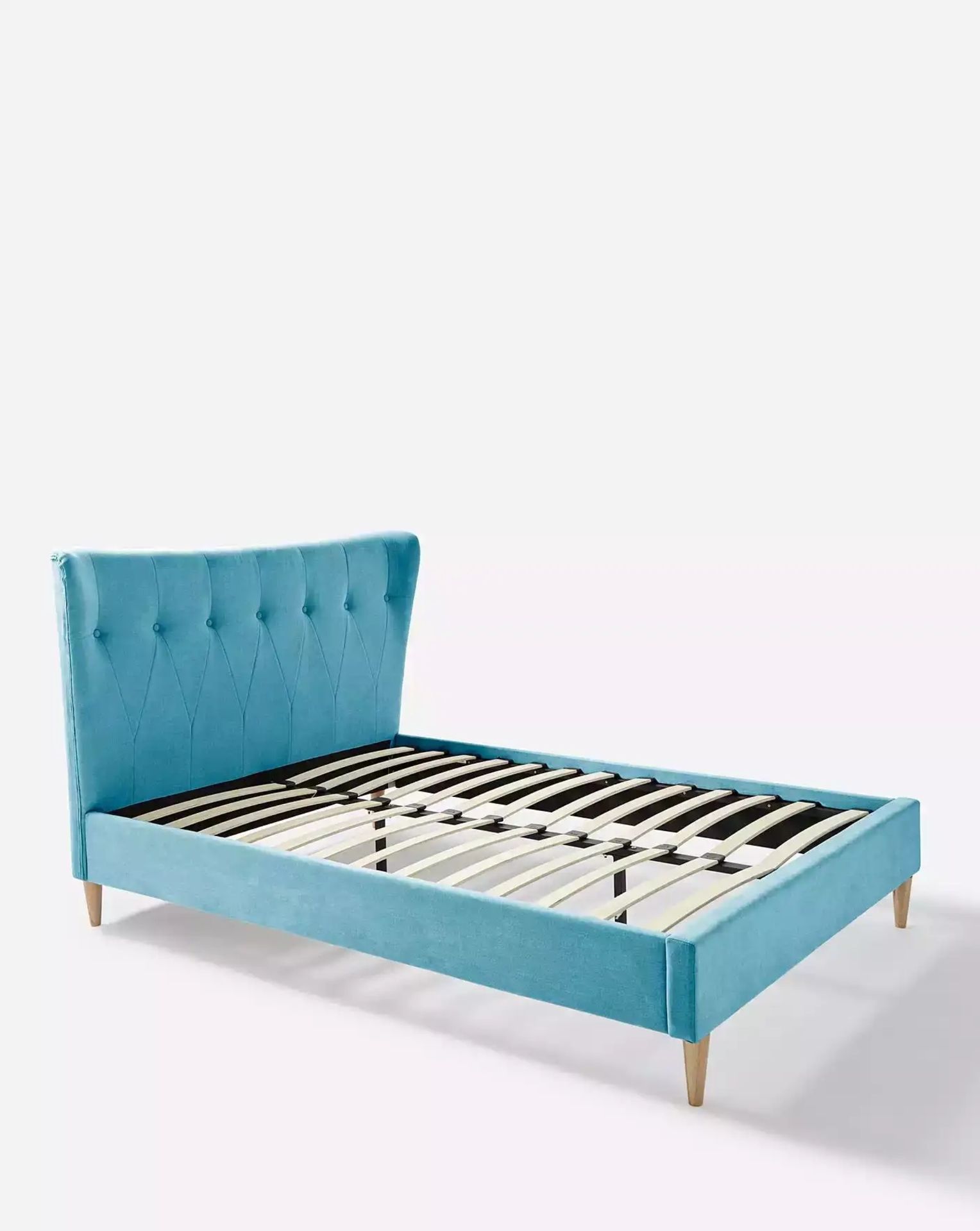 BRAND NEW AVIANA Fabric KINGSIZE Bed Frame. TEAL. RRP £399 EACH. The Aviana Fabric Bed Frame