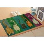 Brand New Colourful Cats Doormat, 45 x 75 cm, Multicolour (RE4-254) RRP £79