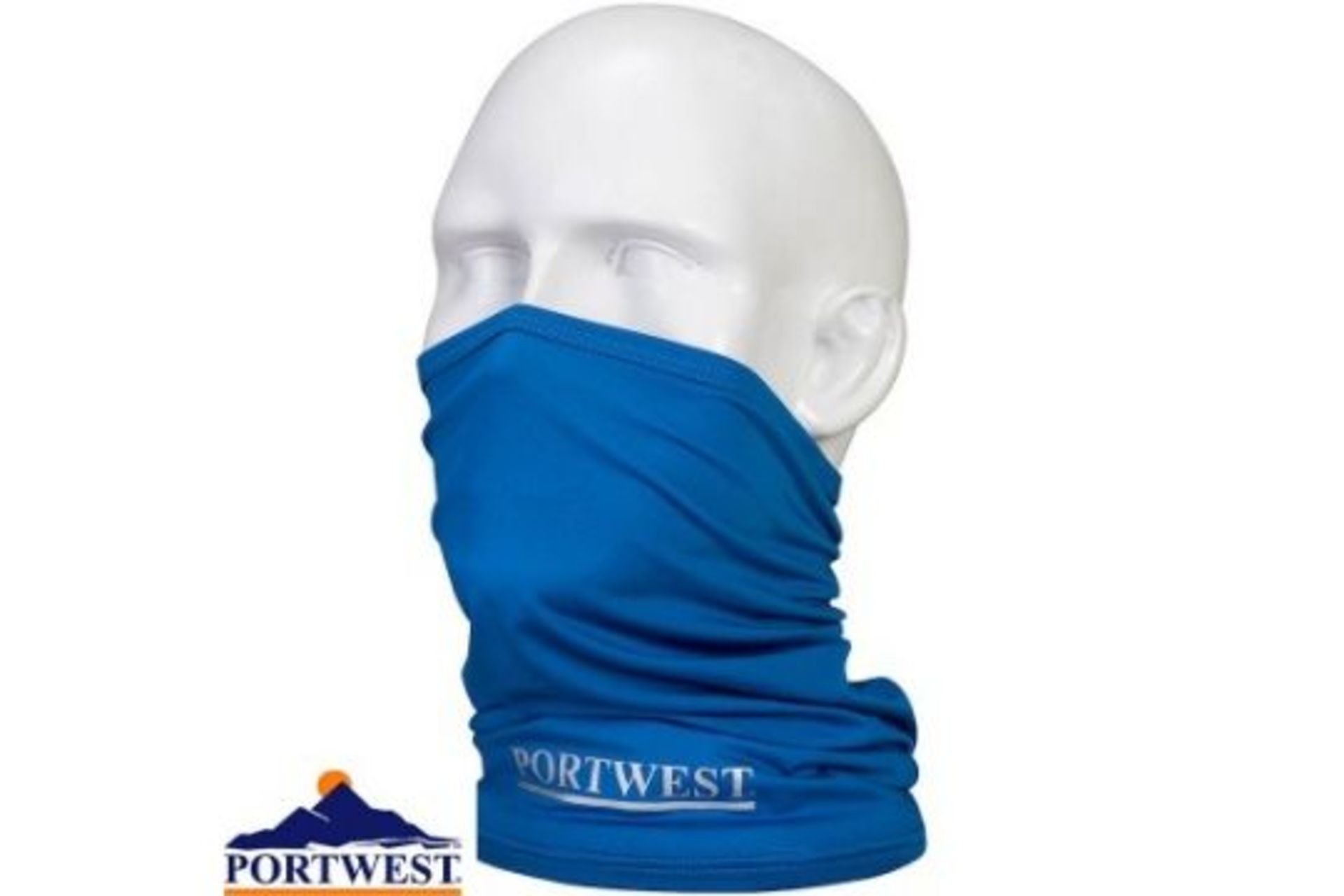 240x Brand New Portwest Anti-Microbial Lightweight Multiway Stretch Scarf - RRP £9.98 Each. ER34.