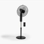 16" Black Pedestal DC Fan - ER50. Black Pedestal DC FanÂ Chill out!Easy to use and versatile, this
