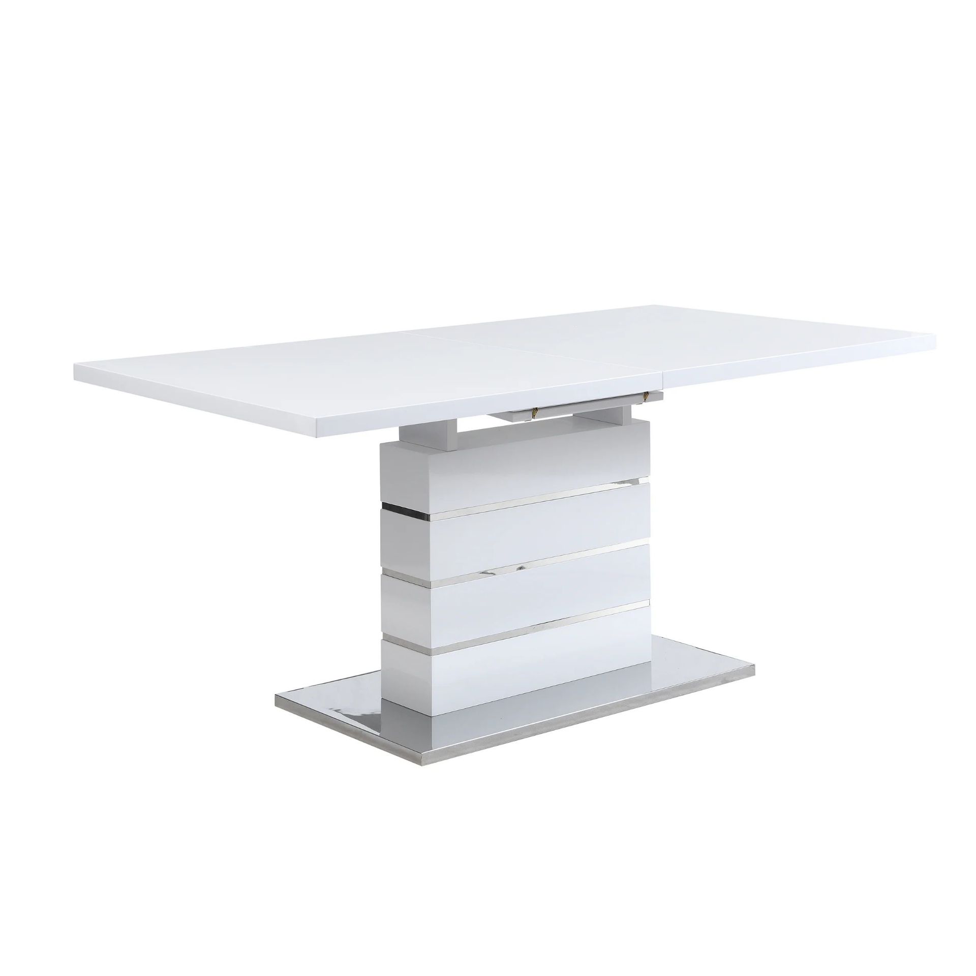 Hayne High Gloss White Extending Dining Table 6 to 8 Seater. - ER25. RRP £679.99. The Hayne table is - Image 2 of 2