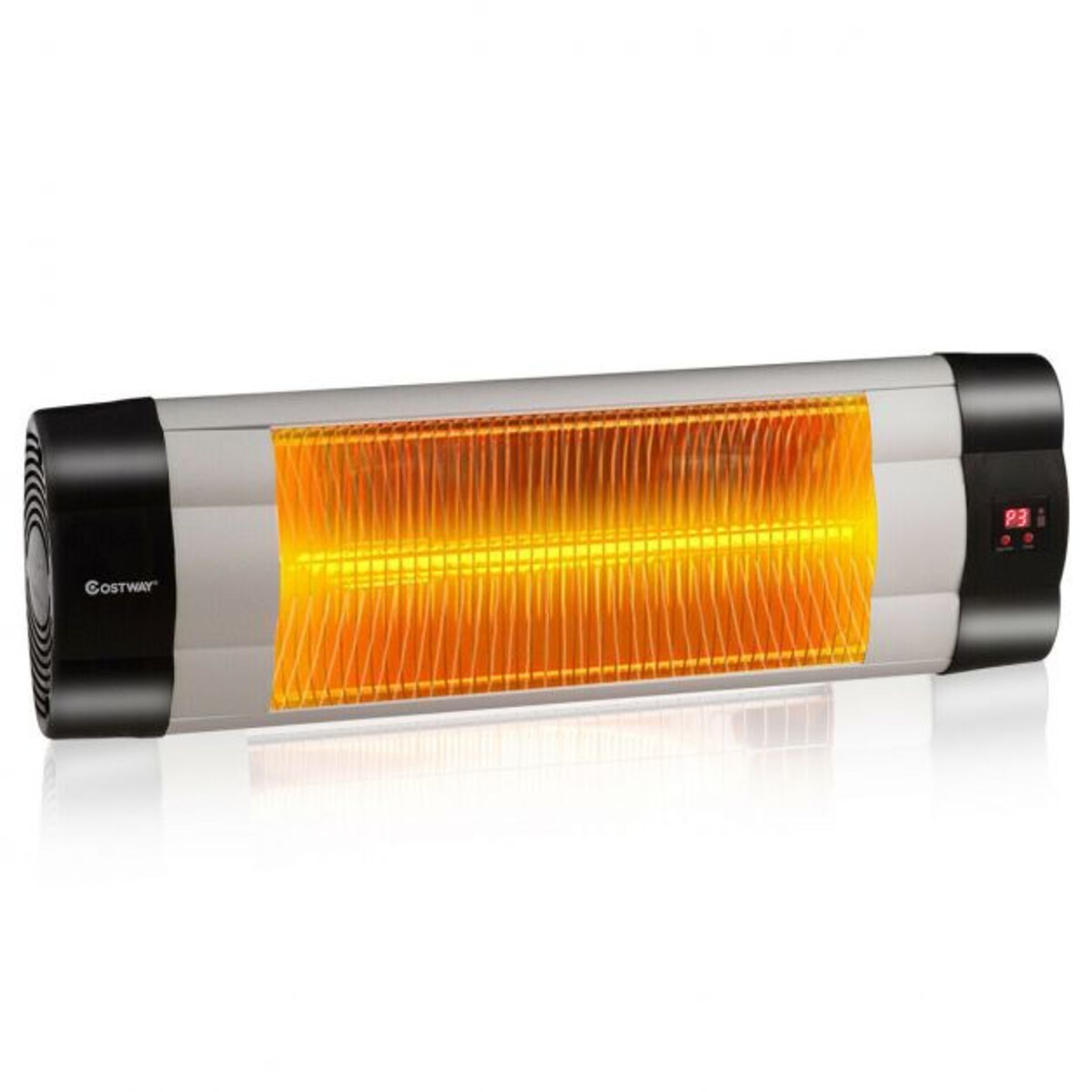 1500W Electric Wall Mounted Heater with Remote Control for Garden Patio. - PW. The built-in carbon