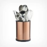 Rotating Utensils holder, stainless steel. - PW.