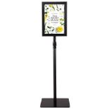 8.5" X 11" Aluminum Adjustable Pedestal Poster Stand Holder-Black. - PW. If you are looking for a