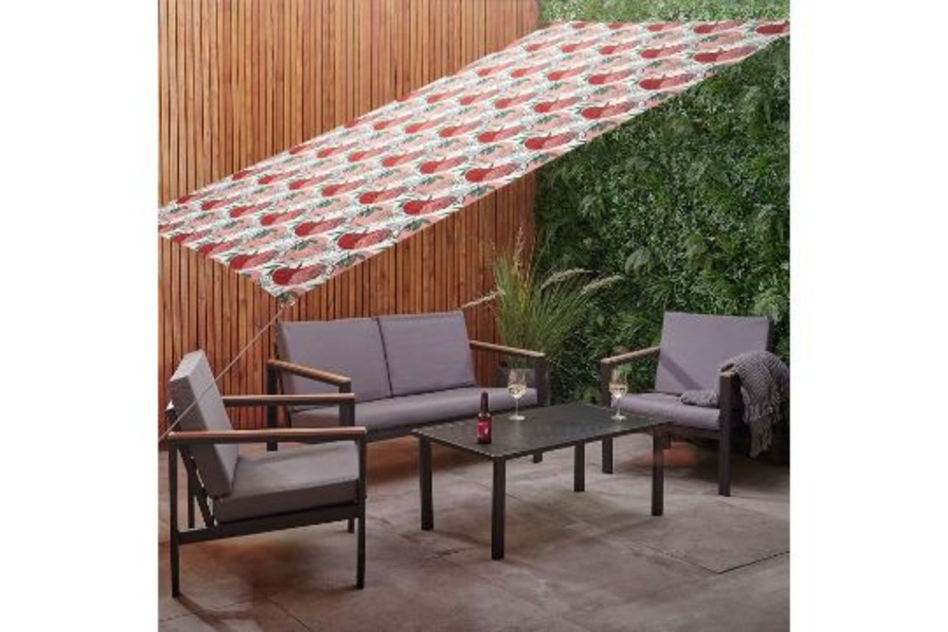 Botanical Print 2x3m Shade Sail. - PW.