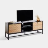 Dalton TV Unit. - PW. The TV stand’s large top surface offers ample room to display a television