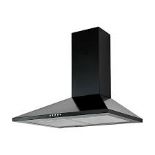 CHB60 Black Steel Chimney Cooker Hood (w)60cm No2460 - ER47.