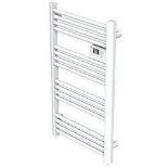 KANDOR ELECTRIC PRE-FILLED TOWEL RADIATOR 980 X 550MM WHITE 800BTU - ER47.