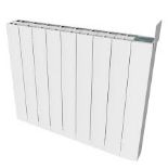 GoodHome Radiator Electric Heater White Horizontal Programmable Compact 2000W - ER47.