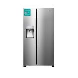 Hisense RS694N4ICF 91cm Wide, Total No Frost, American-Style Fridge Freezer - Stainless Steel