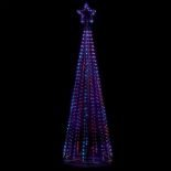 Premier LV201227 Black Pin Wire Pyramid Tree (2.1M) - ER47.