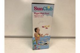 3 X BRAND NEW SUN CLUB 1.2M RIGID WALL POOLS R13