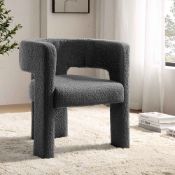 Greenwich Charcoal Boucle Dining Chair. - ER29. RRP £229.99. Our beautiful Greenwich chair