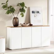 Agnes Curved Edge 150cm Wide Sideboard. - ER20. RRP £309.99. Simple design and colours can never