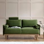 Timber Fern Green Velvet Sofa, 2-Seater. - ER20. RRP £499.99. Our Timber Sofa is a stylish sofa