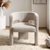 Greenwich Light Taupe Boucle Dining Chair. - ER20. RRP £219.99. Our beautiful Greenwich chair