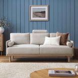 Timber Oatmeal Fabric Sofa, 3-Seater. - ER20. RRP £699.99. Our Timber Sofa is a stylish sofa which