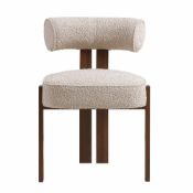 Ophelia Taupe Boucle Dining Chair. - ER20. RRP £209.99. Combining chic taupe boucle upholstery and