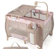 3-IN-1 MULTIFUNCTIONAL FOLDABLE BABY BASSINET WITH CARRY BAG AND WHEELS-PINK. - ER53. You can use