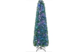 5/6 FEET FIBER OPTIC ARTIFICIAL CHRISTMAS TREE WITH BRANCH TIPS-6 FT. - ER53