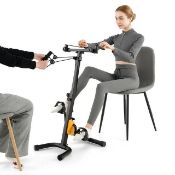 Folding Pedal Exercise Bike with Adjustable Resistance Full body Home Rehab Machine. - ER53.