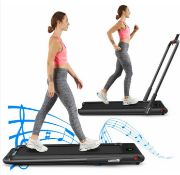 2 in 1 Folding Treadmill Electric Walking Running Machine Bluetooth LED Display. - ER53. This 2 in 1