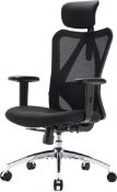 SIHOO M18 Ergonomic Office Chair for Big and Tall People Adjustable Headrest with 2D Armrest