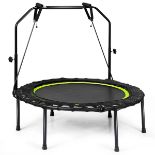 Luxury 40 Inch Foldable Fitness Rebounder with Resistance Bands Adjustable Home. - ER53.